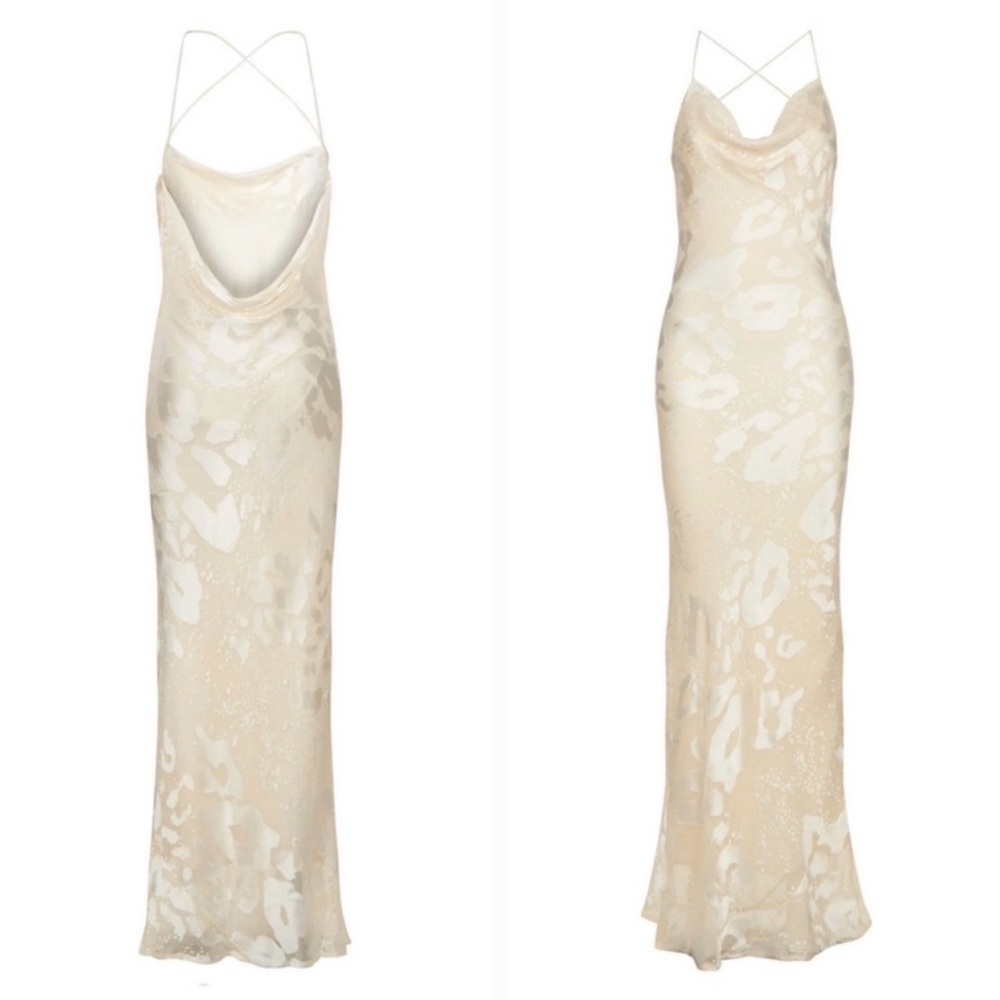 Rat & Boa Primrose Cream Satin Dress - Picture 7 of 7